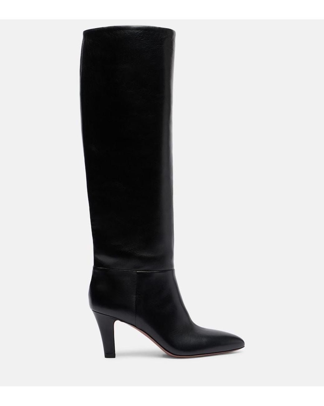 Paris Texas Black Elsa Leather Knee-High Boots