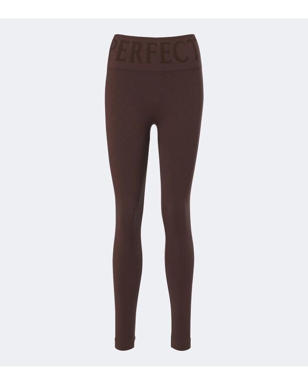 Perfect Moment Brown Logo Ski Leggings