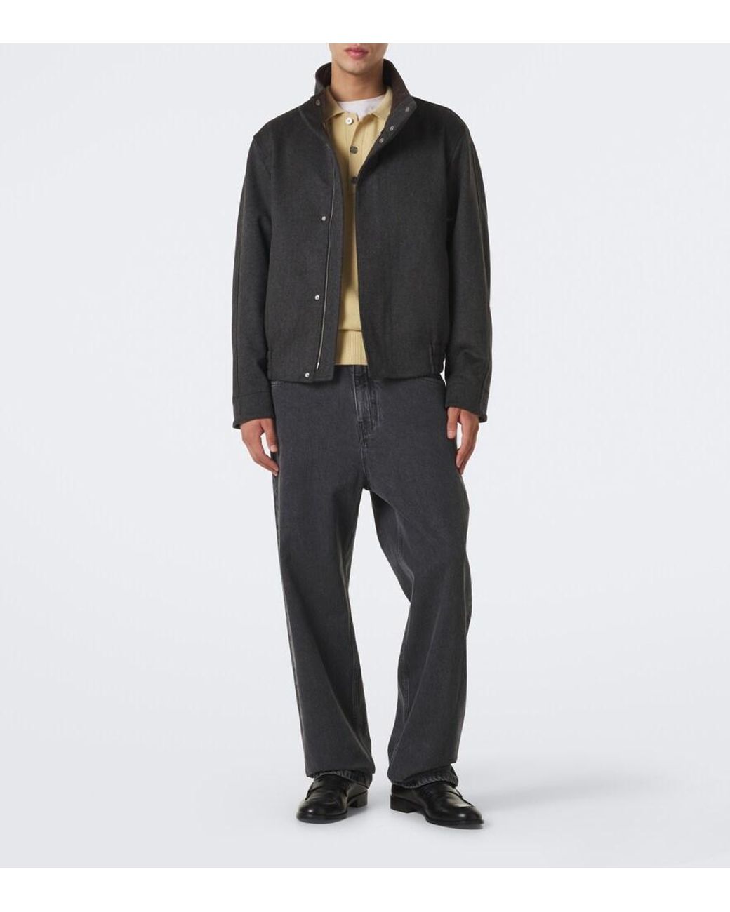 Lardini Gray Virgin Wool Jacket for men
