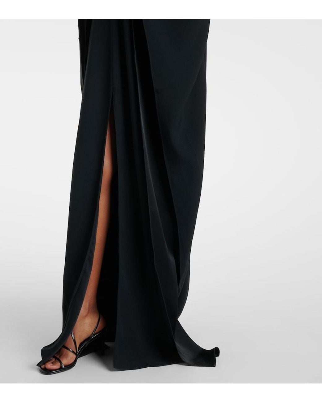 Taller Marmo Black Ooo Crepe Cady Kaftan