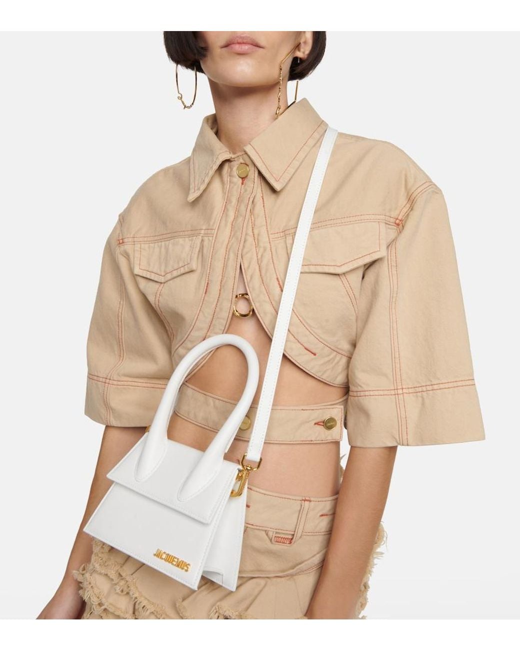 Borsa A Mano "Le Chiquito" di Jacquemus in White