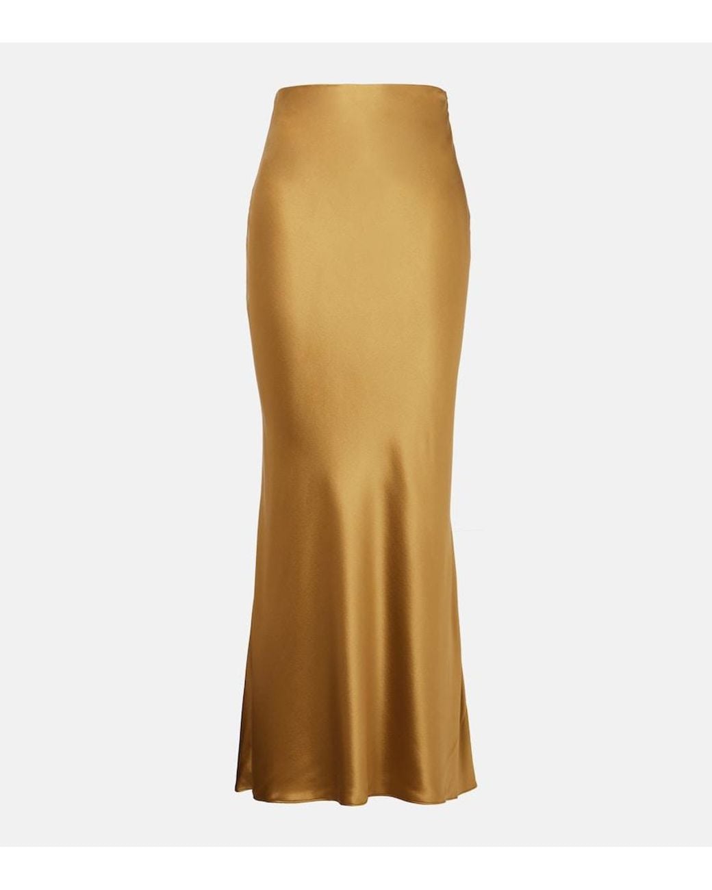 The Sei Metallic Silk Charmeuse Maxi Skirt
