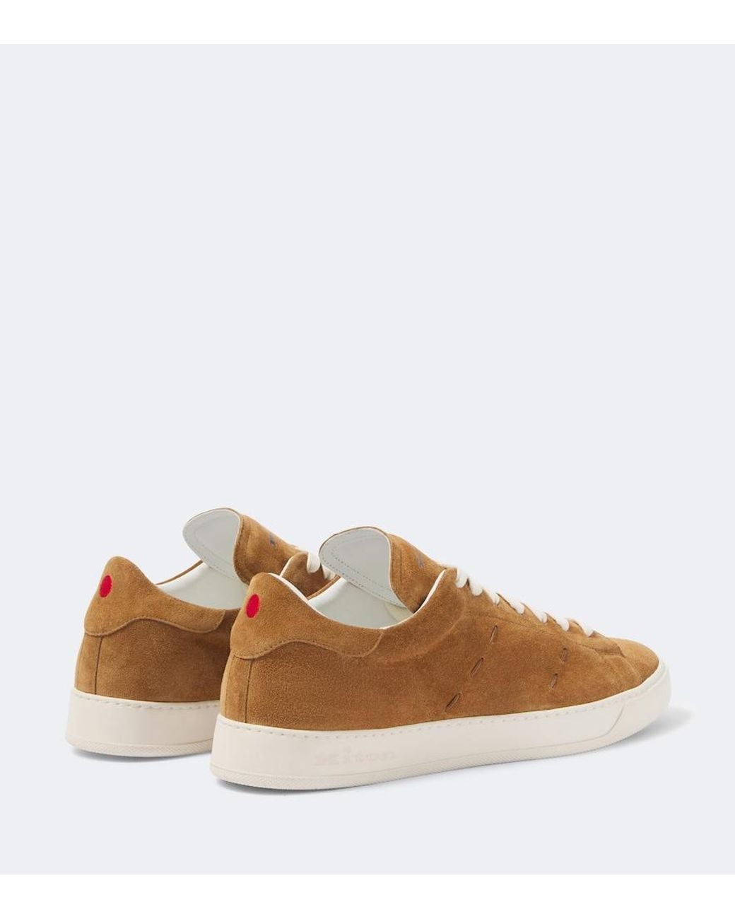 Kiton Brown Suede Sneakers for men