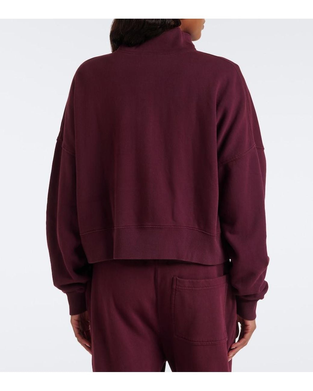 Velvet Purple Fatima Cotton Jersey Sweatshirt