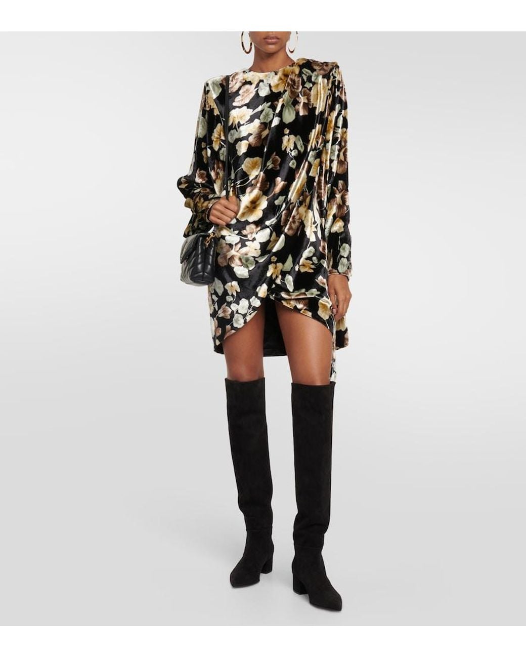 Gianvito Rossi Black Piper Suede Leather Knee-High Boots