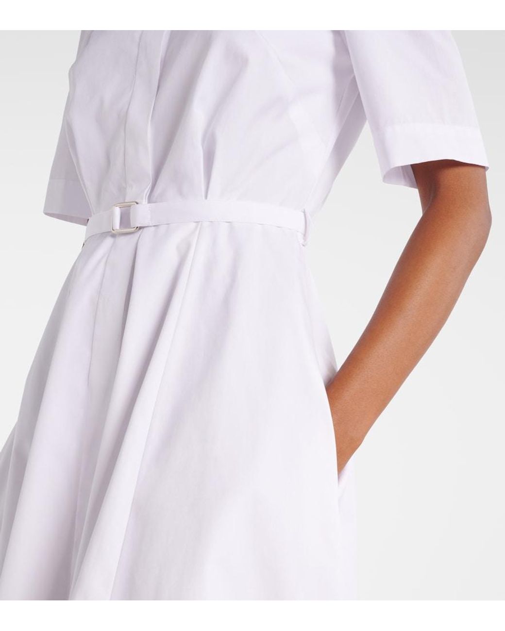 Emilia Wickstead White Rubie Cotton Shirt Dress