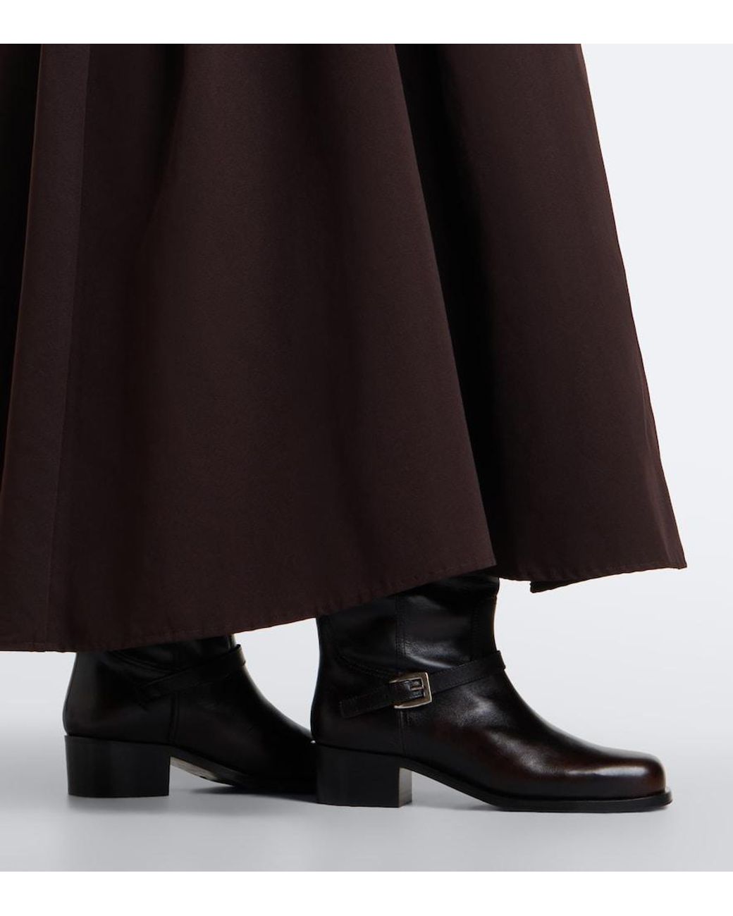 Staud Black Brooklyn Leather Knee-High Boots