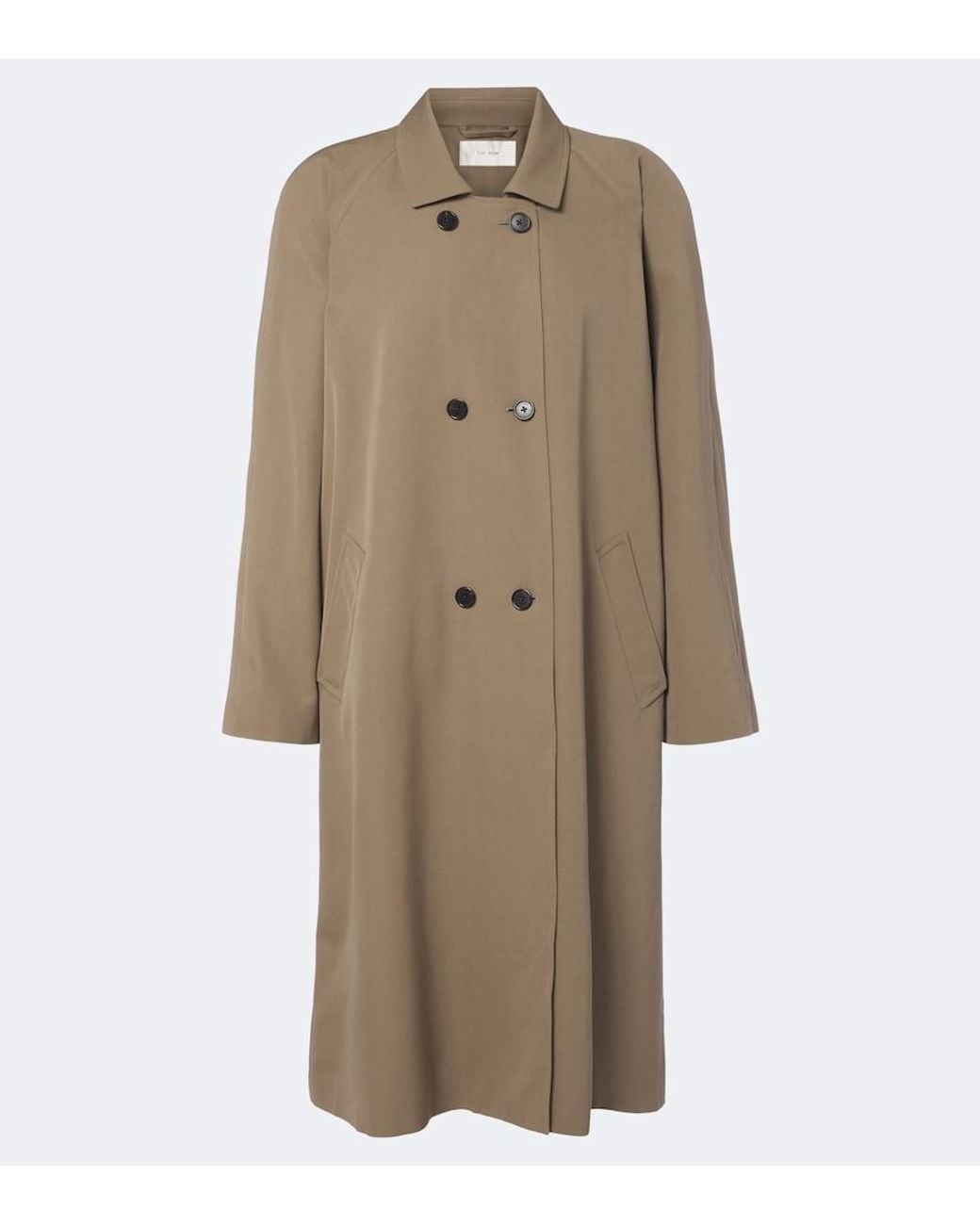 The Row Natural Emma Double-Breasted Wool Coat