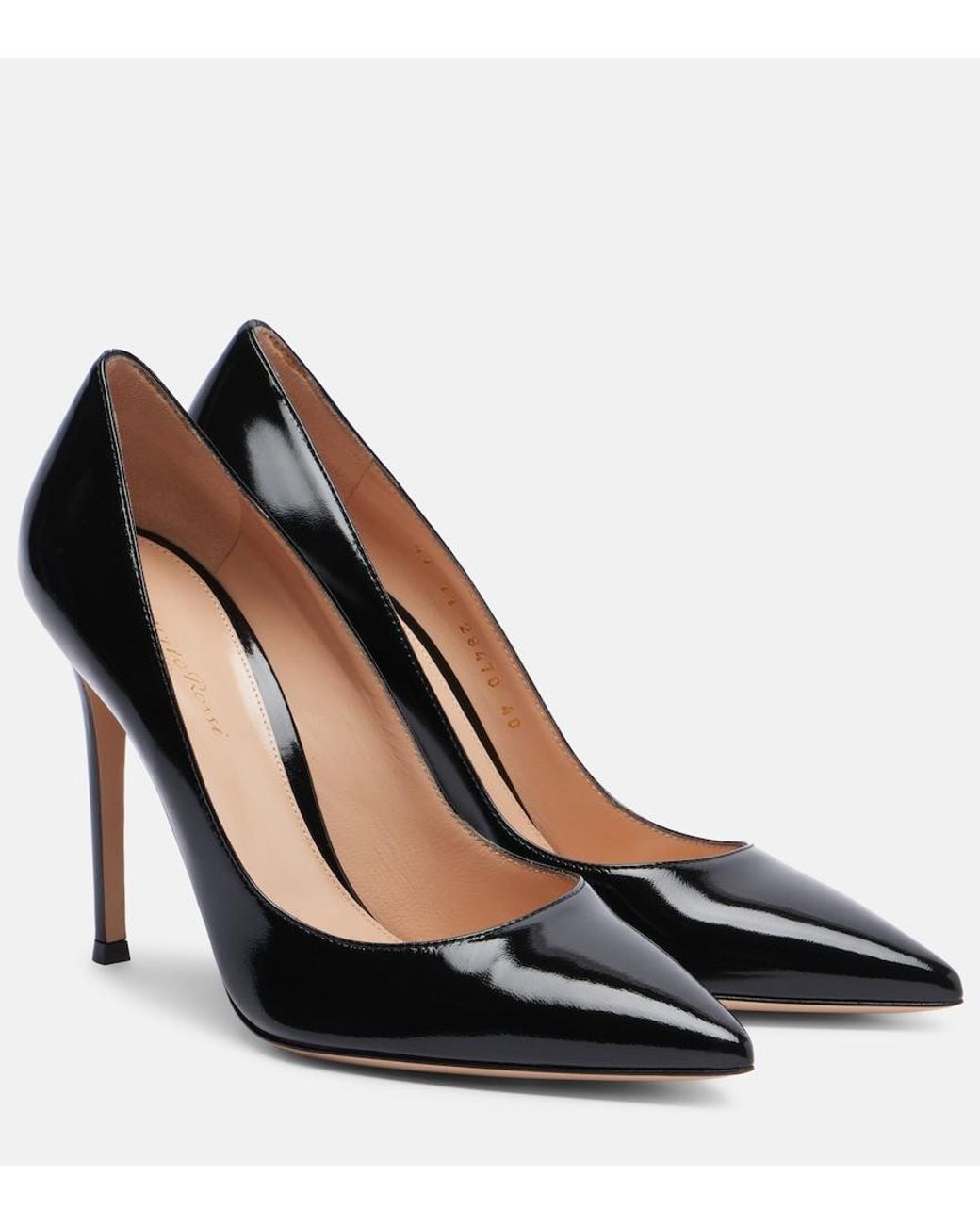 Gianvito Rossi Black Gianvito 105 Patent Leather Pumps
