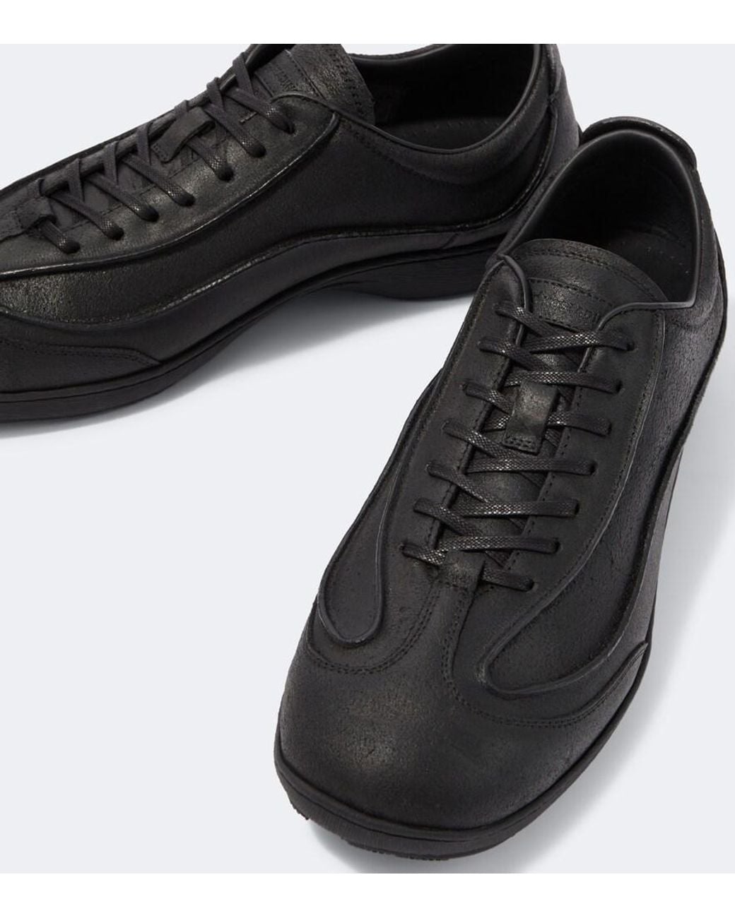Kiko Kostadinov Black Sargo Leather Sneakers for men
