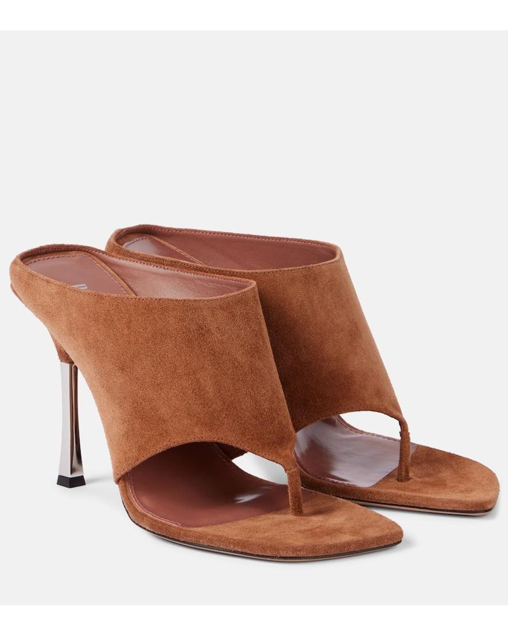 Paris Texas Brown Lorena 100 Suede Thong Sandals