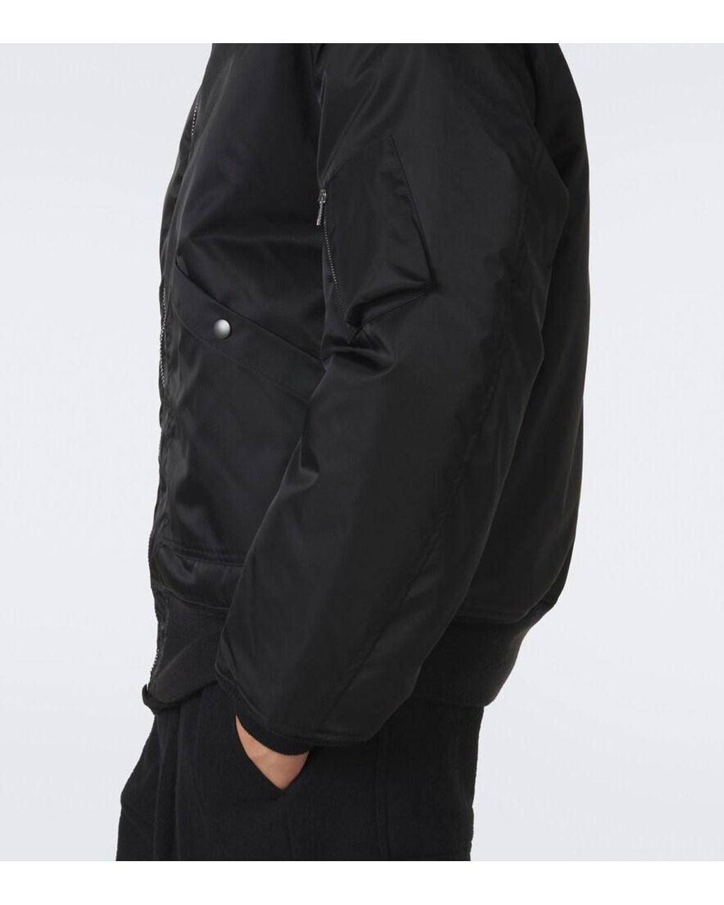Rick Owens Black Drkshdw Flyers Twill Blouson Jacket for men