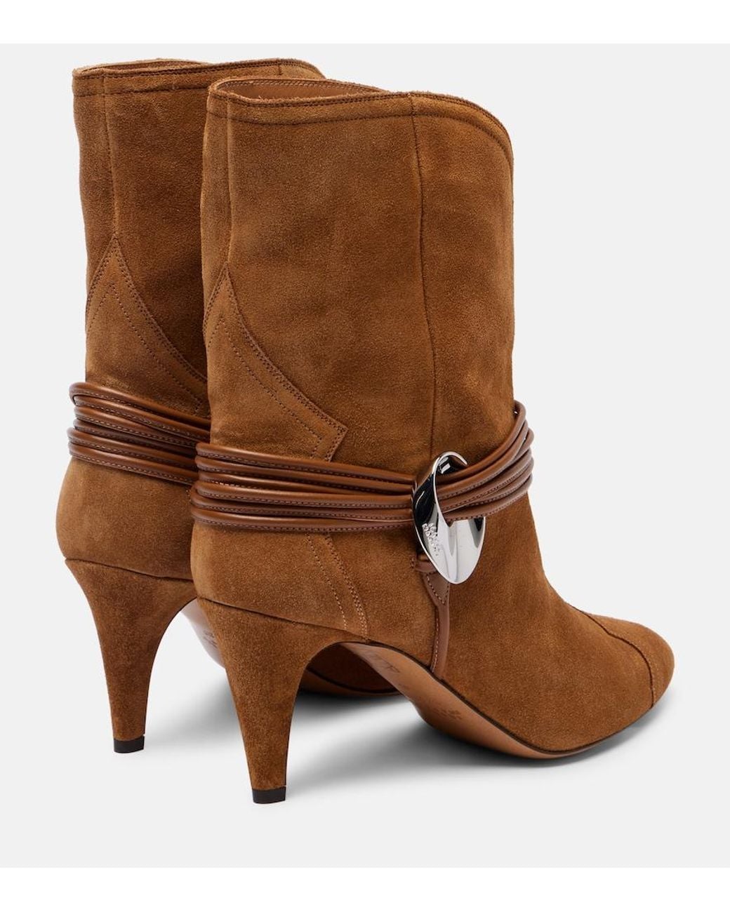 Isabel Marant Brown Dytho Suede Ankle Boots