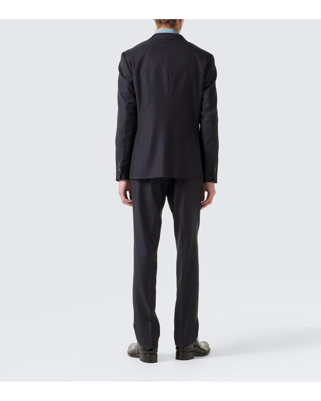 Canali Blue Wool Suit for men