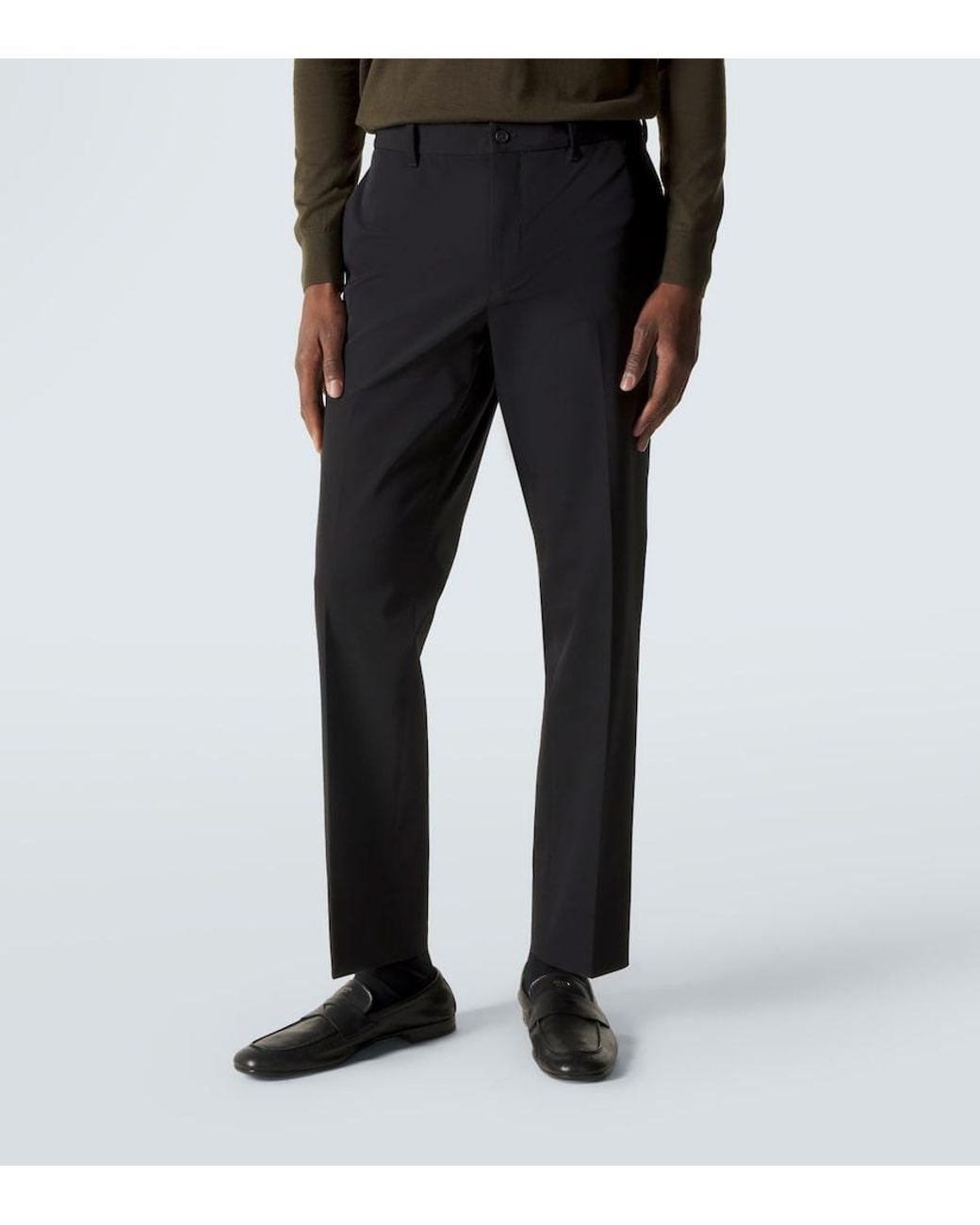 Prada Black Technical Straight Pants for men