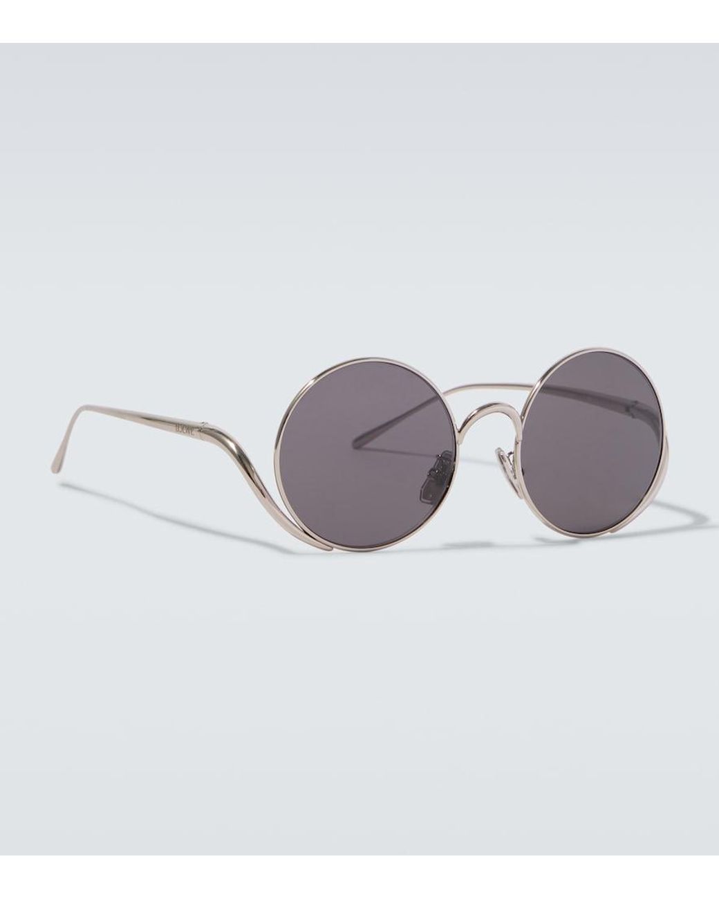 Loewe Brown Signature Round Sunglasses for men
