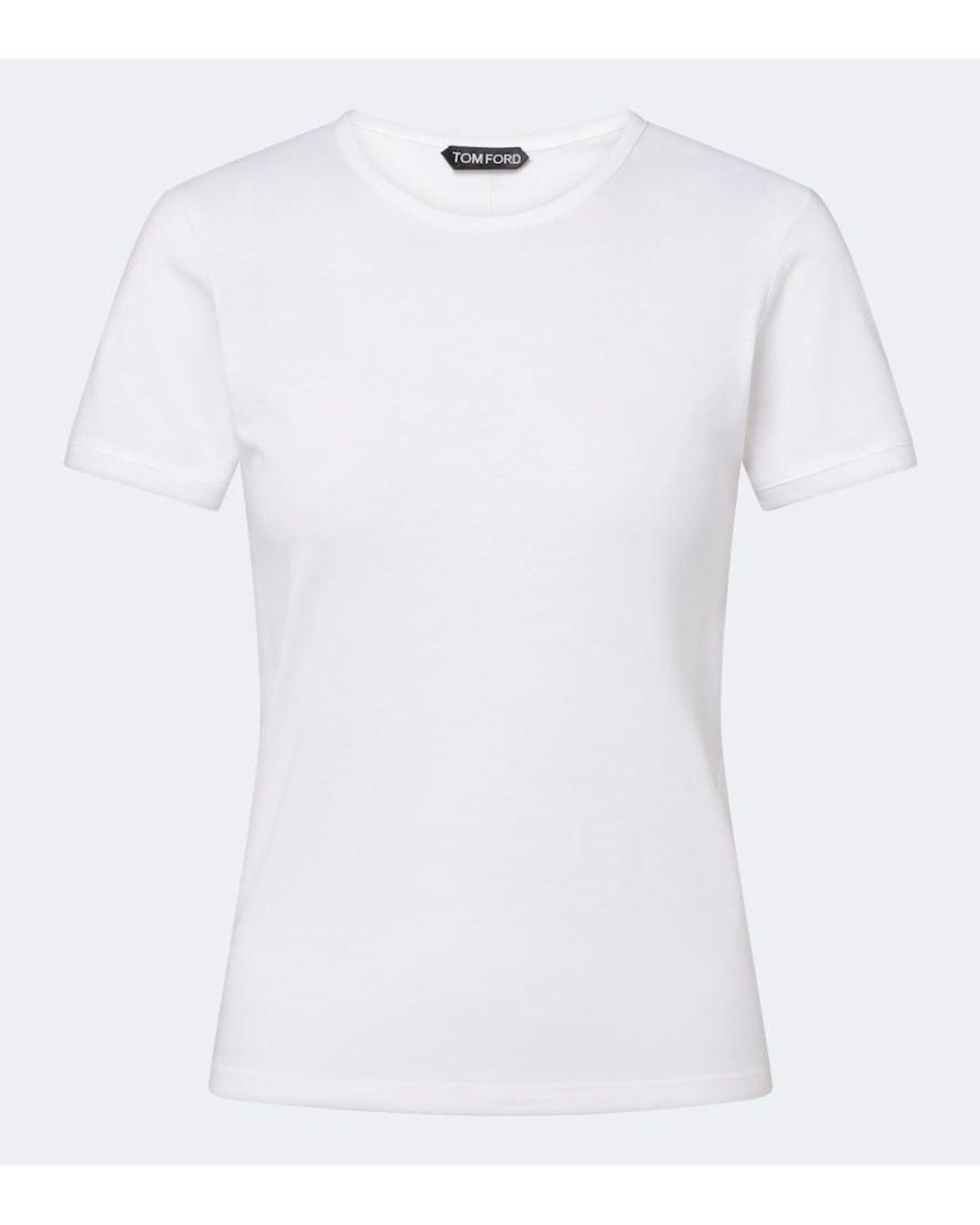Tom Ford White Cotton Jersey T-Shirt