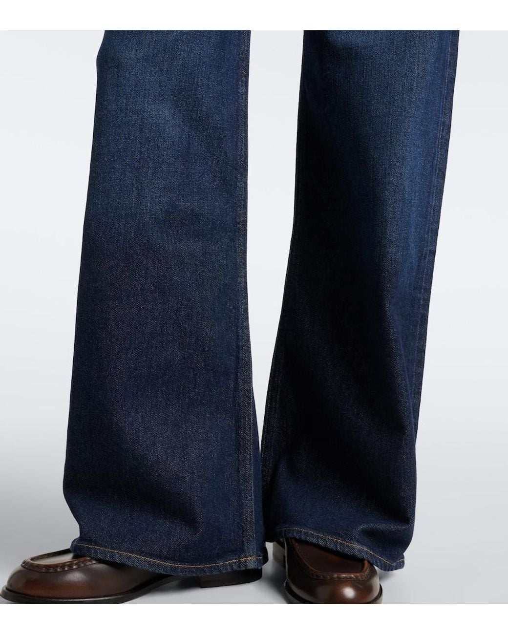 Citizens of Humanity Blue Nora Faded Wide-Leg Jeans