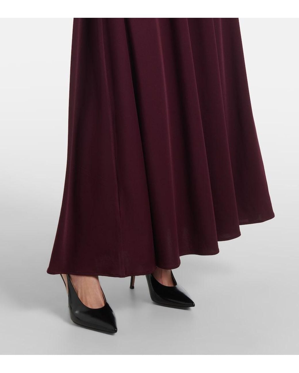 Altuzarra Purple Charlotte Ruched Jersey Maxi Dress