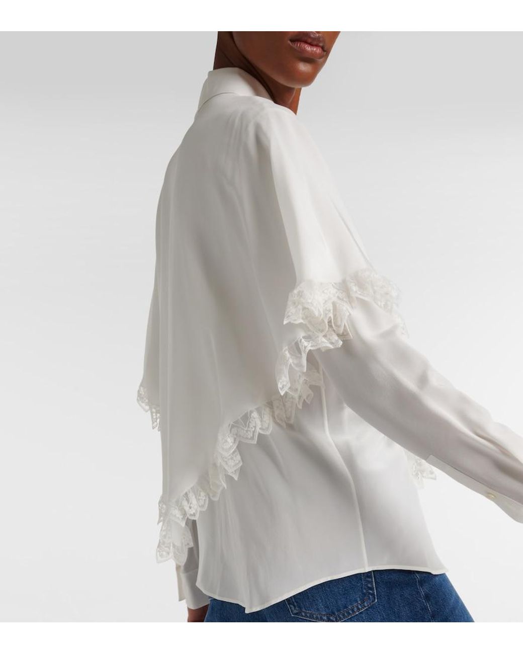Chloé White Silk Shirt