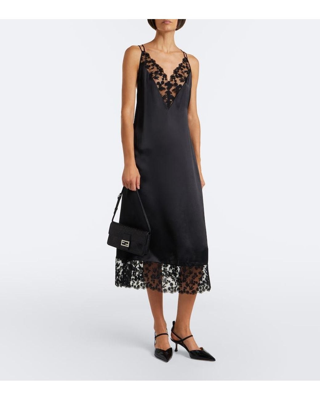Borsa A Spalla Mini di Fendi in Black