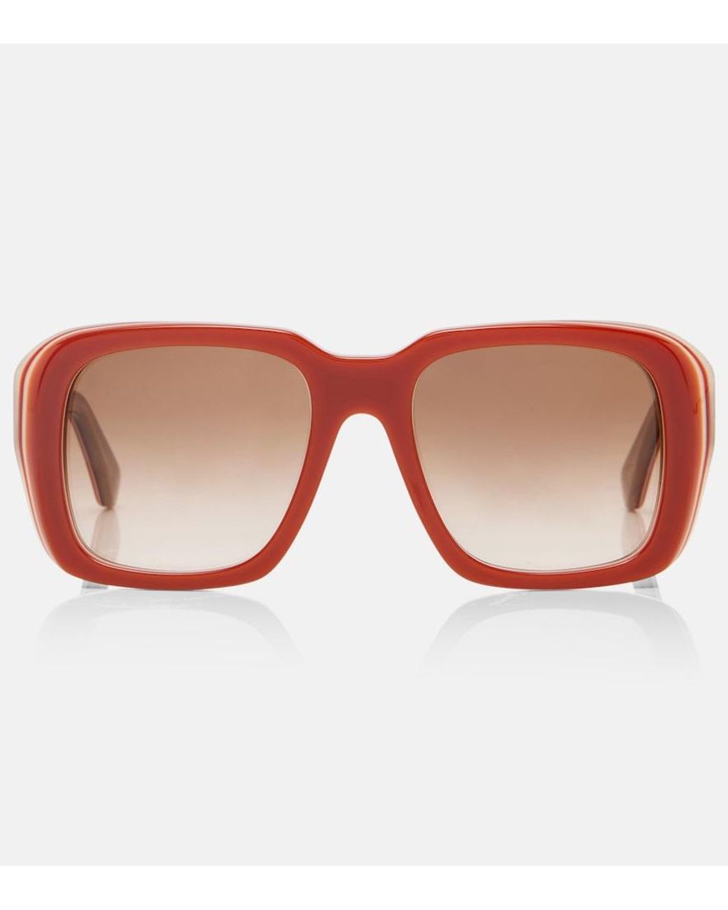 Loewe Brown Signature Square Sunglasses