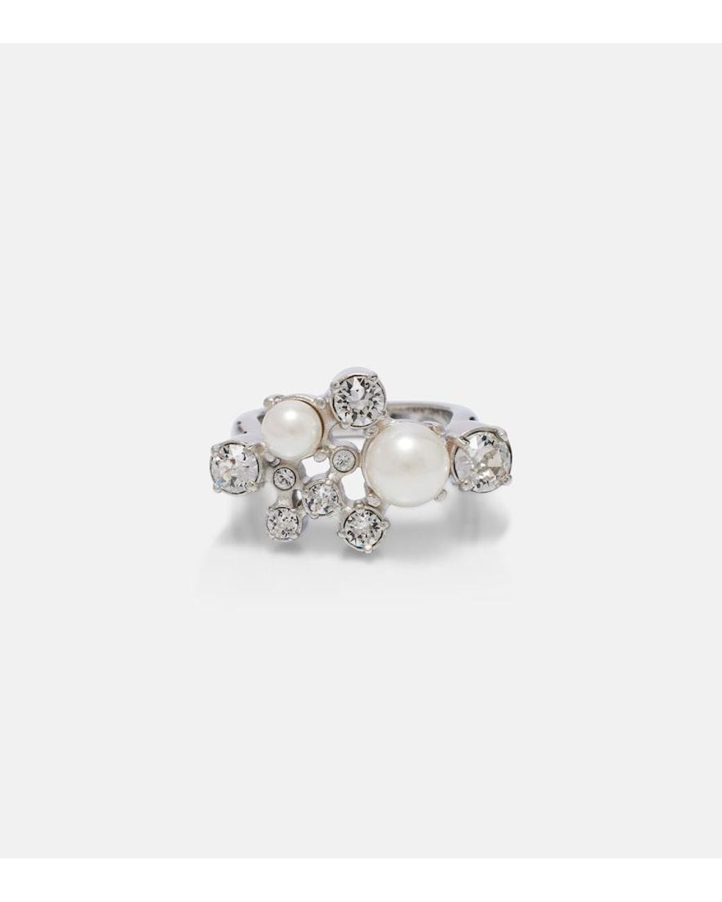 Givenchy White Embellished Ring
