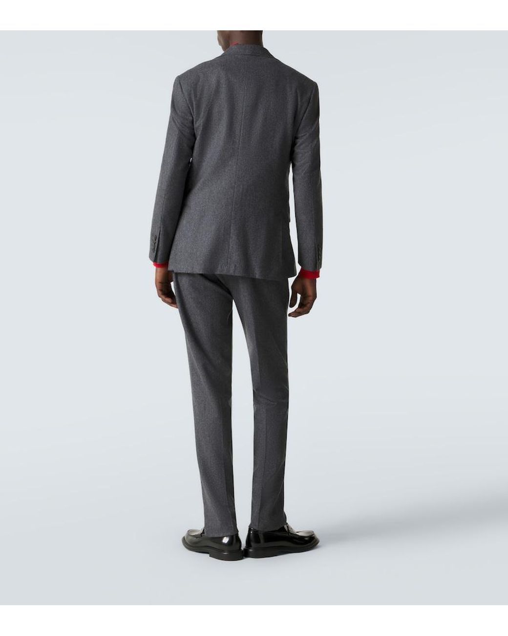 Thom Sweeney Blue Wool Flannel Suit for men