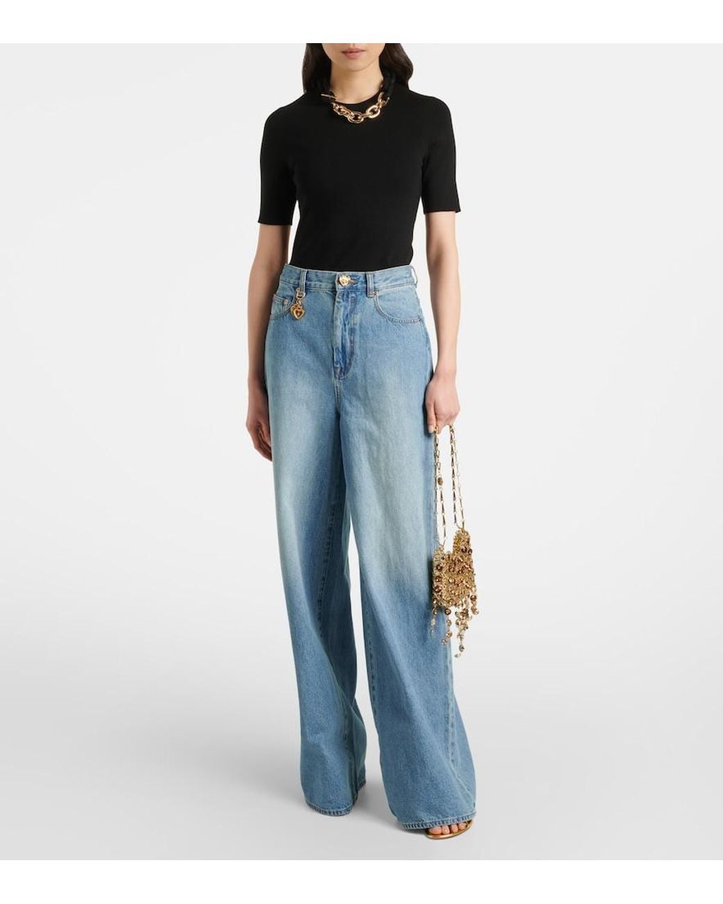 Rabanne Black Chain T-Shirt