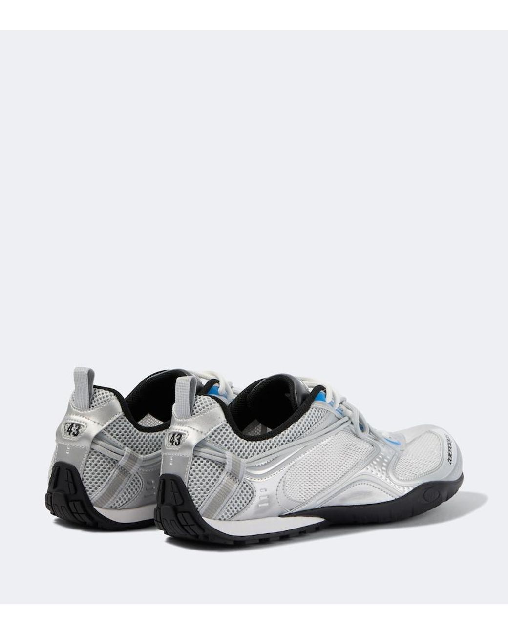 Balenciaga White Radar Gradient Lines Sneakers for men