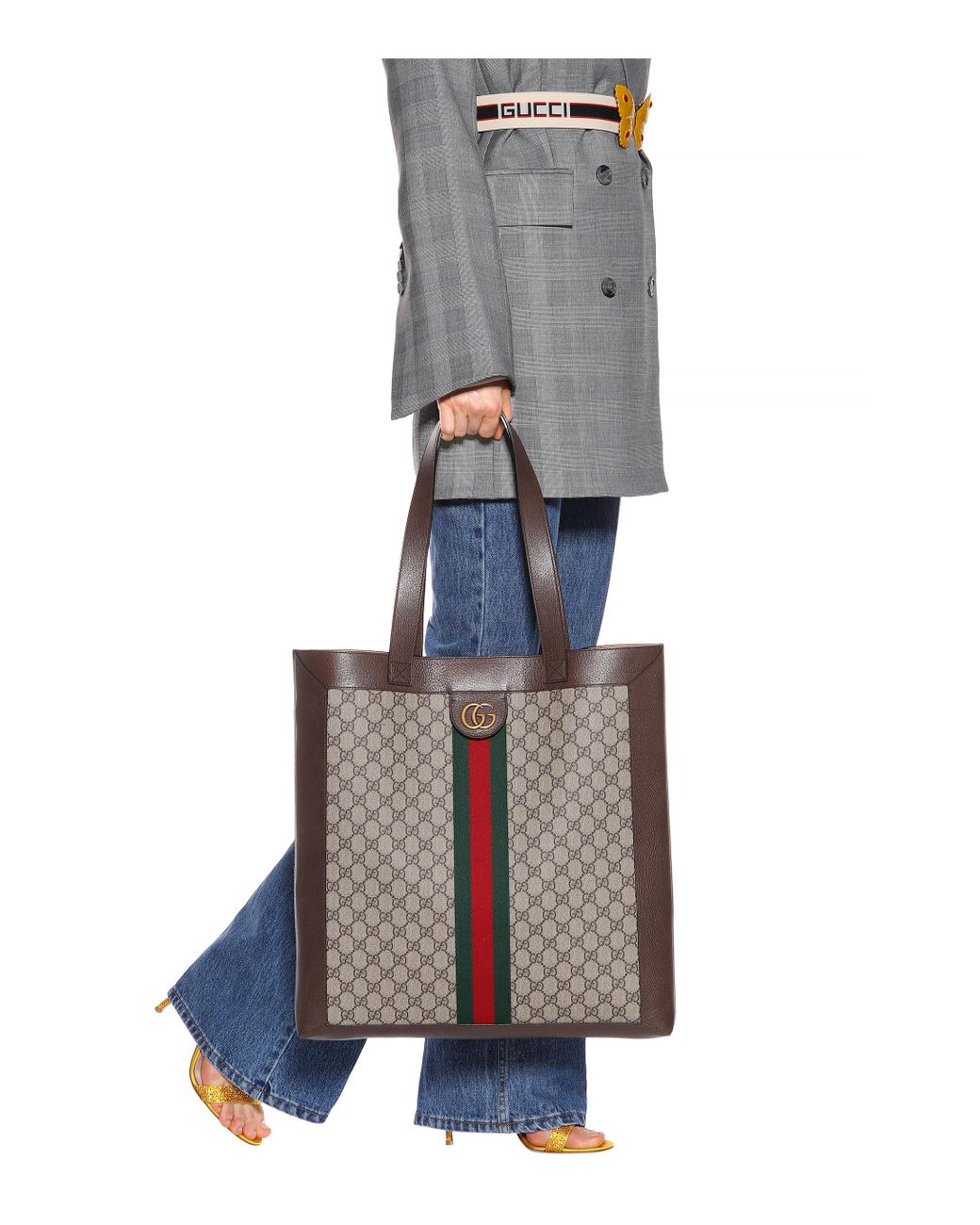 Gucci Ophidia GG Supreme Large Tote | Lyst