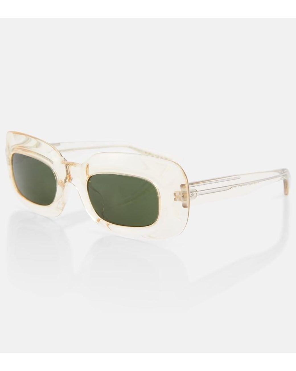 Khaite Green 1966c Rectangular Sunglasses