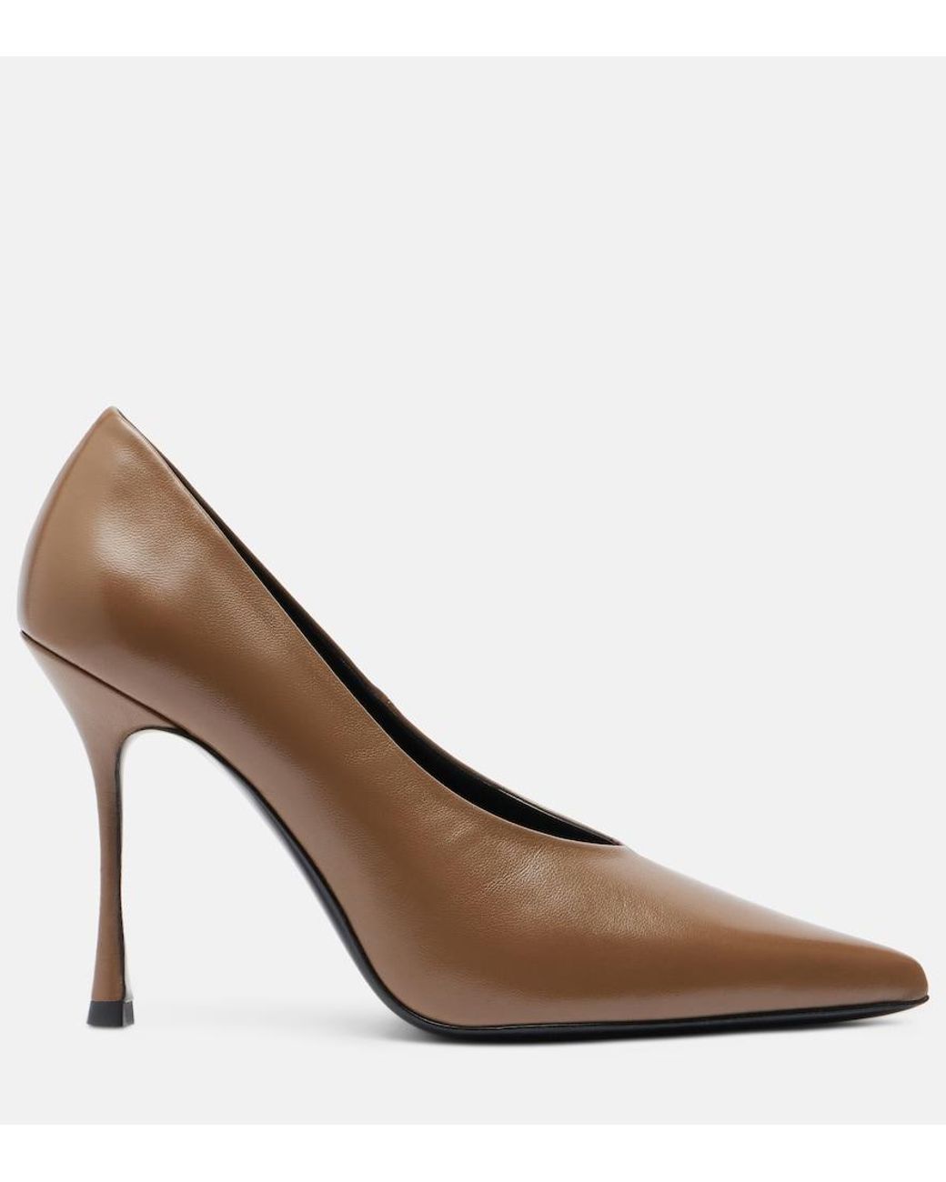Jude Brown Kiss Leather Pumps