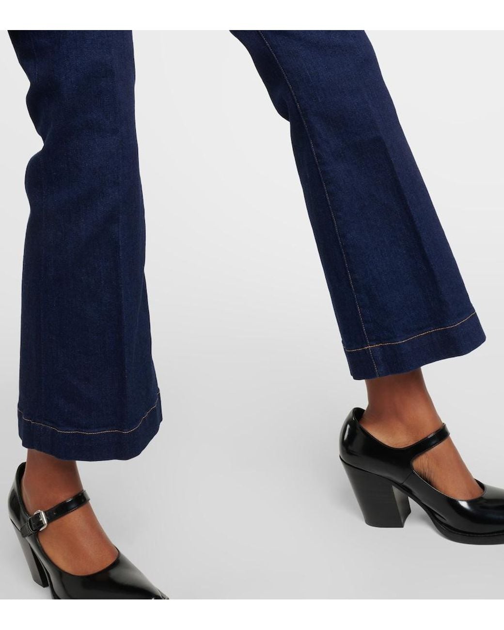 Veronica Beard Blue Cropped Jeans Carson