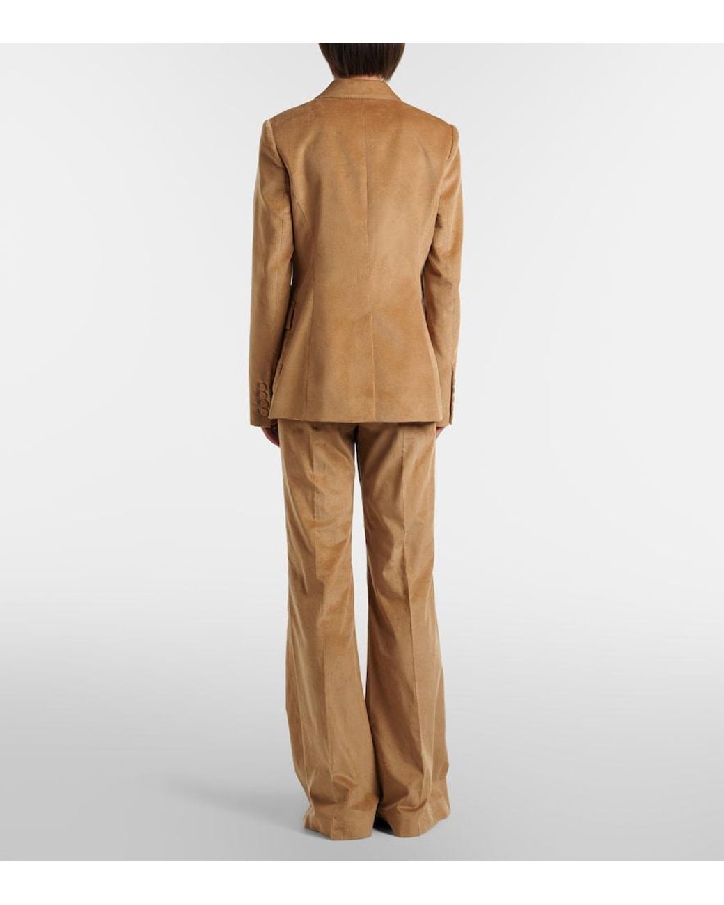 Gabriela Hearst Natural Ianthe Cotton Corduroy Flared Pants