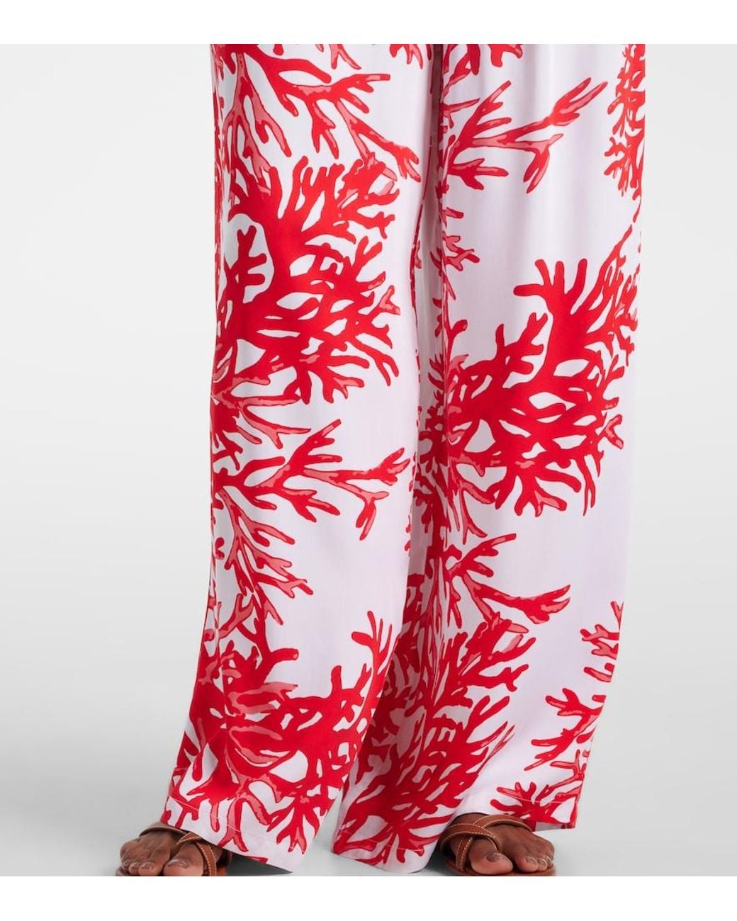 Melissa Odabash Red Naomi Printed Strapless Jumpsuit