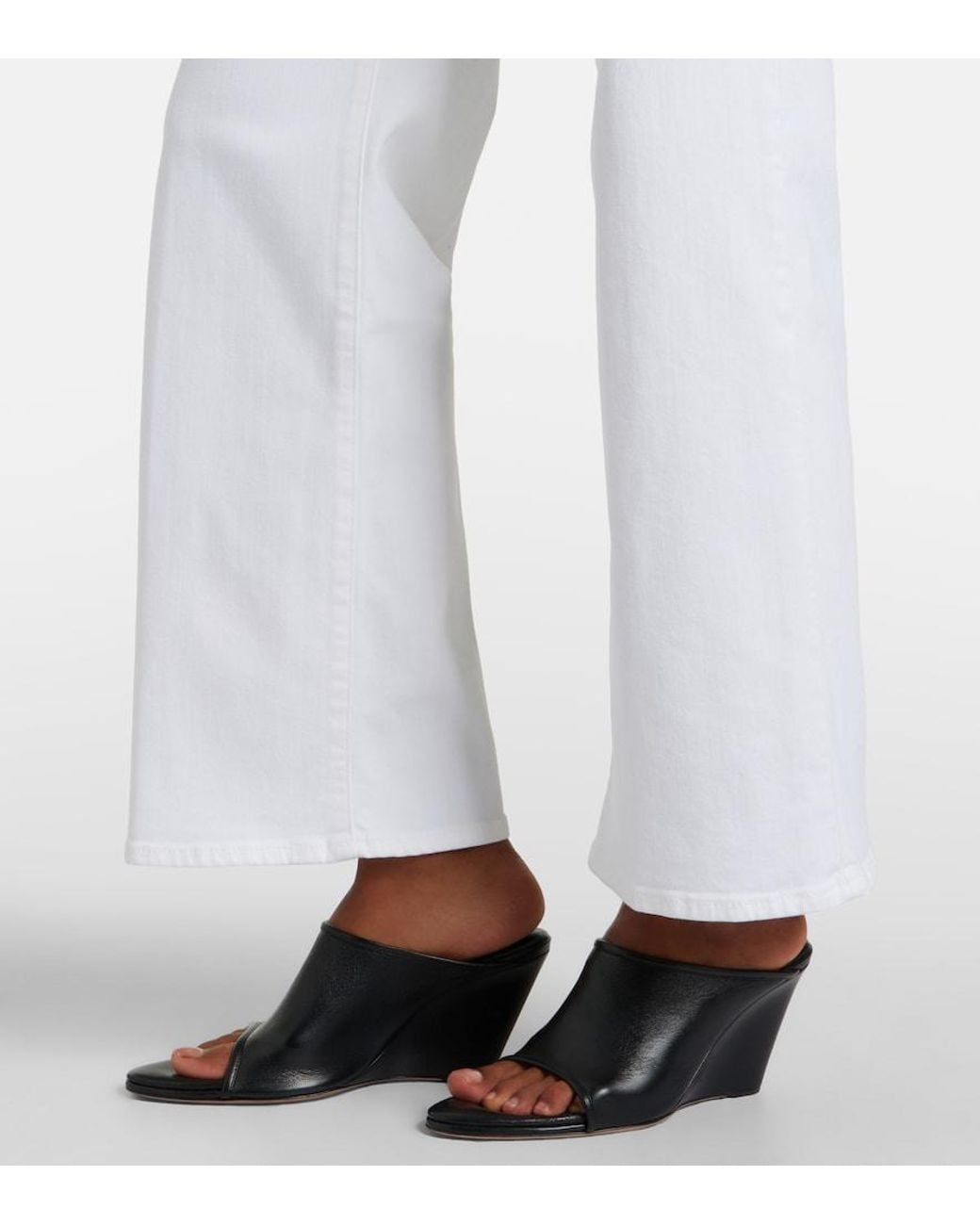 FRAME White Le Slim Palazzo Wide-Leg Jeans