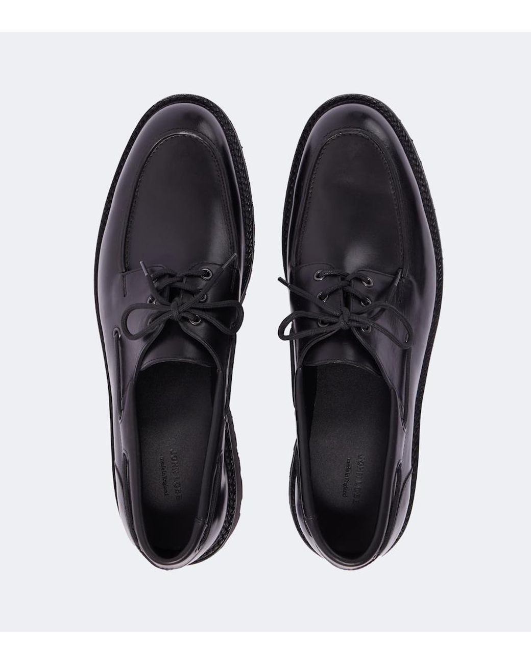 John Lobb Segelschuhe Tide Aus Leder in Black für Herren