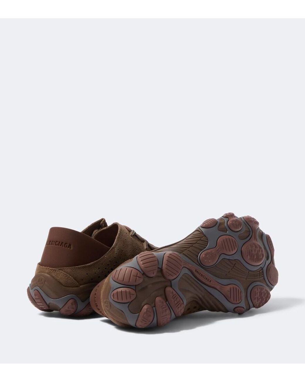 Balenciaga Brown Pace Suede Sneakers for men