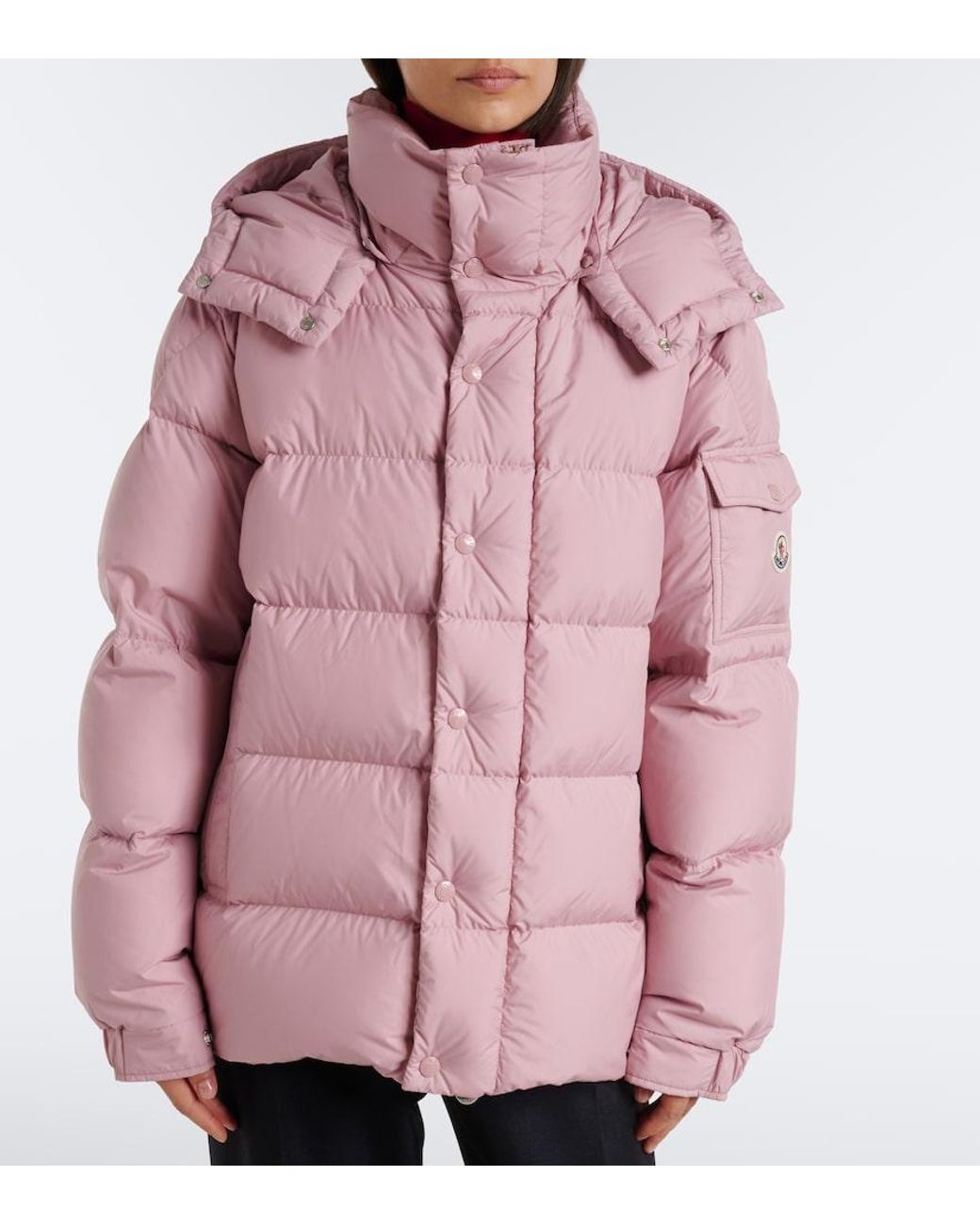 Moncler Pink Maya 70 Hooded Down Jacket