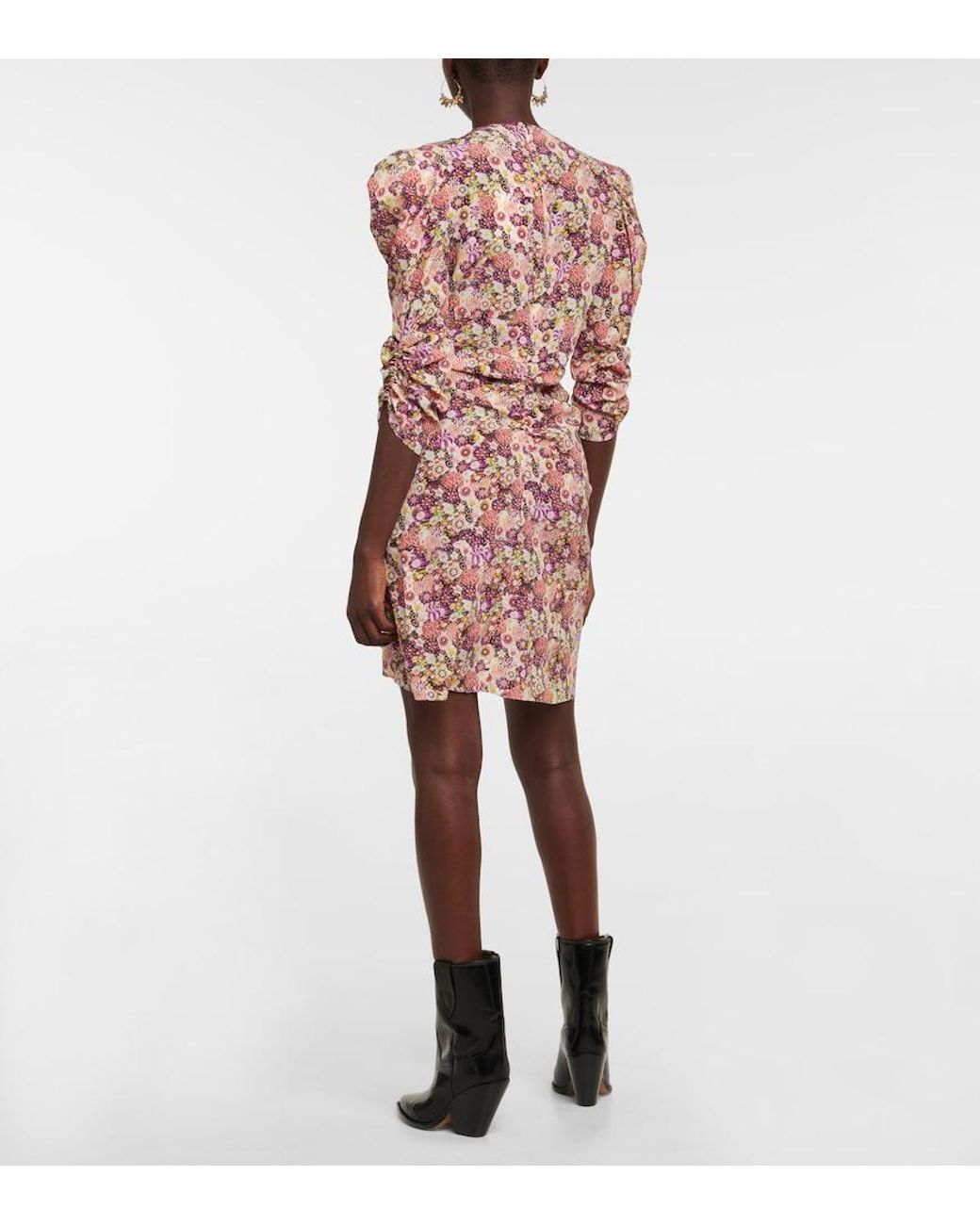 Isabel Marant Multicolor Celina Floral Silk-blend Minidress