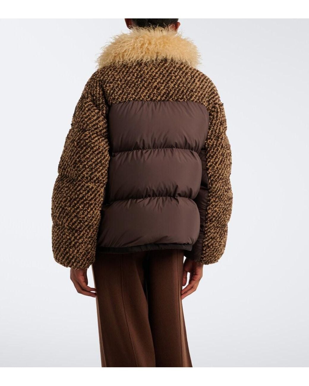 Moncler Brown Dynamique Boucle Down Jacket