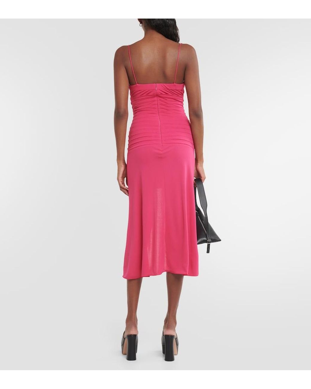 Dion Lee Pink Crepe Minidress