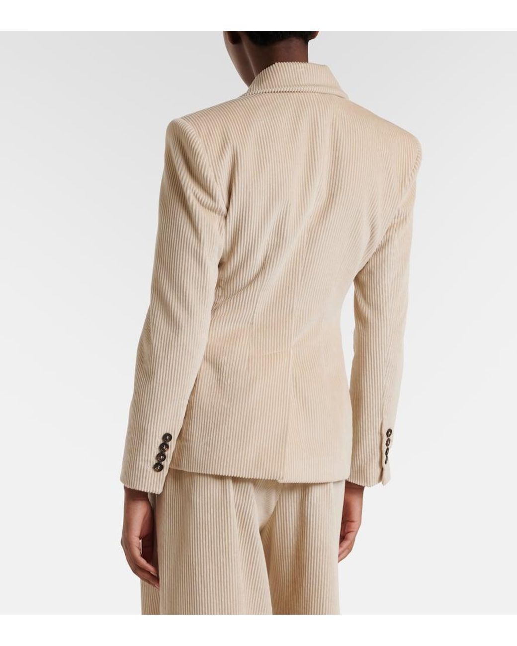 Brunello Cucinelli Natural Cotton Corduroy Blazer