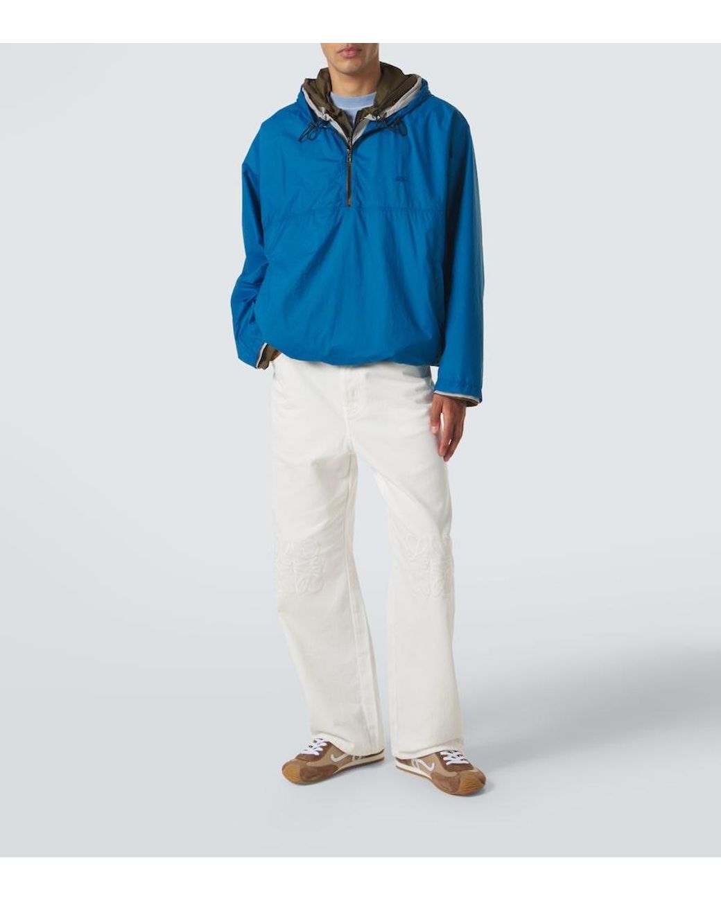 Loewe Blue Double L Layered Technical Jacket for men