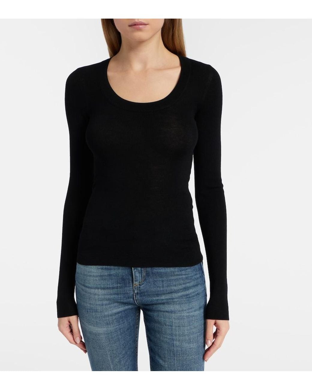 Dorothee Schumacher Black Virgin Wool Top