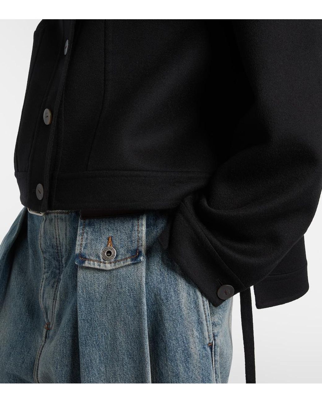 Loewe Black Wool And Cashmere Jacket