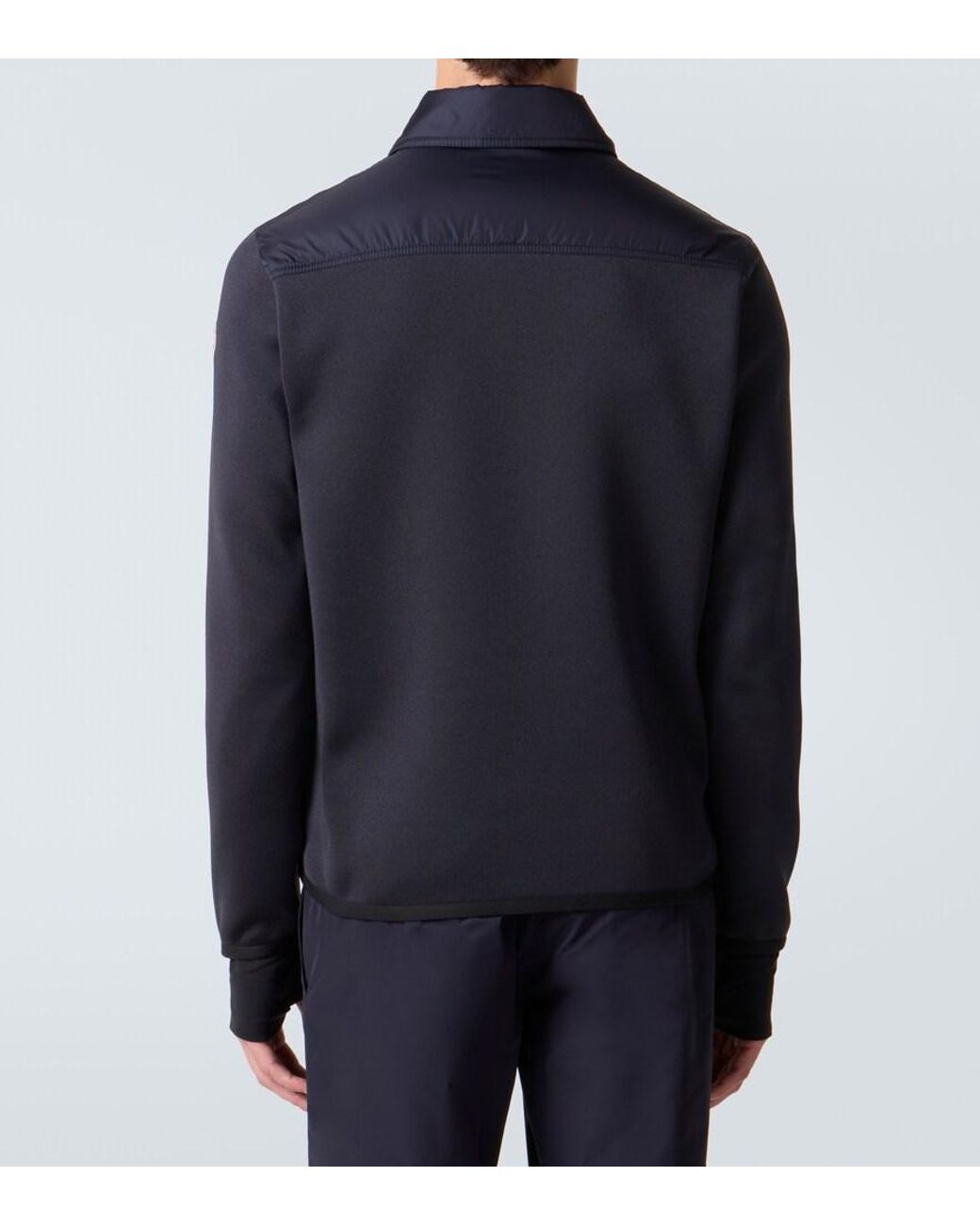 Moncler Blue Down-Paneled Cardigan for men