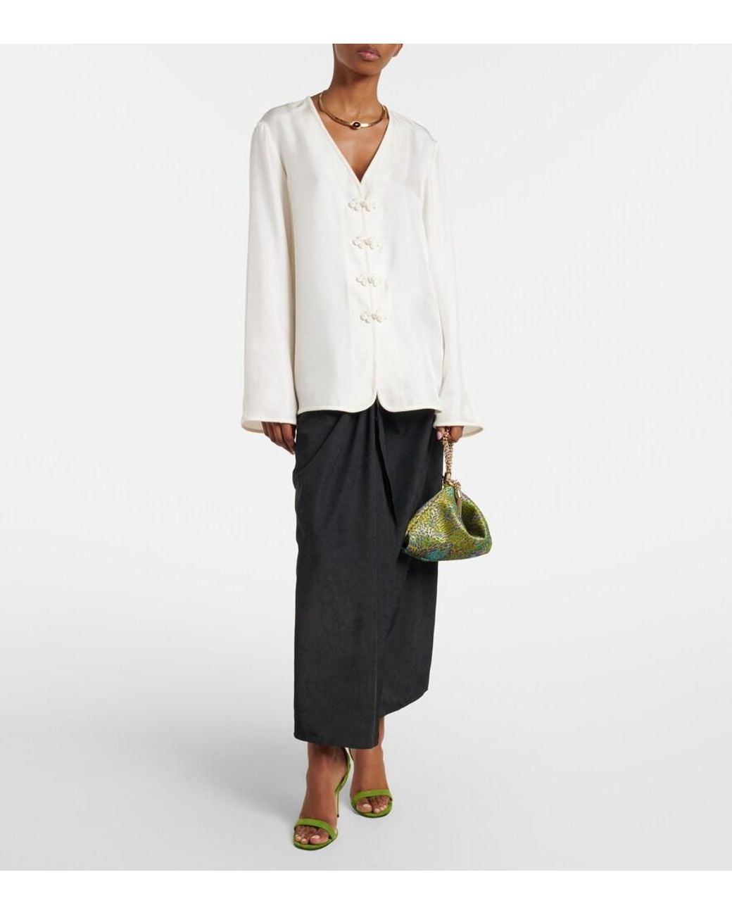 Jimmy Choo Green Jenn Suede Slingback Sandals