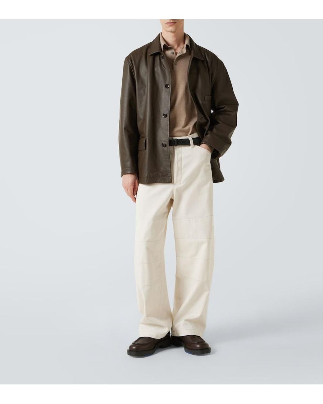 Zegna Natural Cashmere And Silk Polo Sweater for men